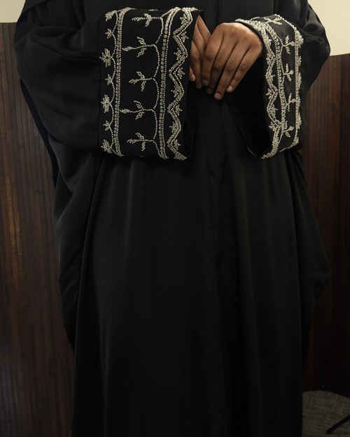 Black Classic Open Abaya