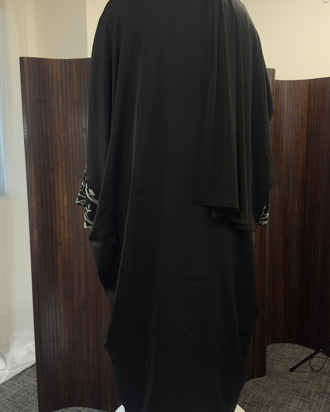 Black Classic Open Abaya