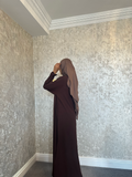 Chocolate Brown Essentials Abaya